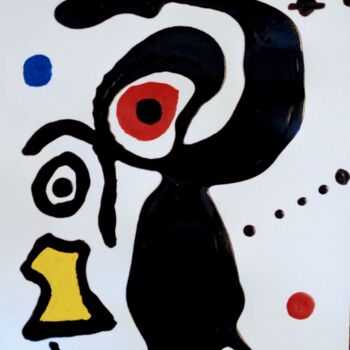 Malerei mit dem Titel "Dancing Cow" von Georg Kiehn, Original-Kunstwerk, Acryl