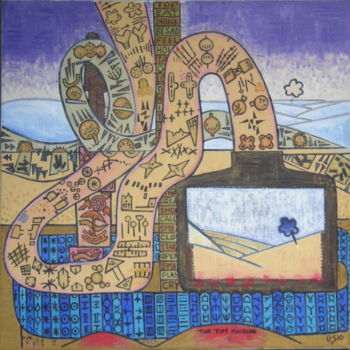 Peinture intitulée "The Tim Machine" par Gerald Shepherd F.F.P.S., Œuvre d'art originale, Huile