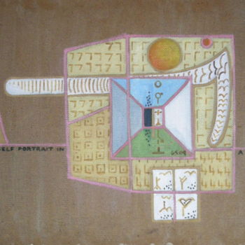 「Self Portrait In A…」というタイトルの絵画 Gerald Shepherd F.F.P.S.によって, オリジナルのアートワーク, オイル