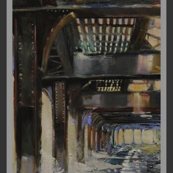 Peinture intitulée "Jour d'hiver" par Jicé, Œuvre d'art originale, Huile
