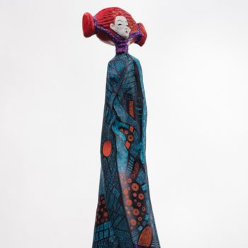 Sculpture intitulée "Muze" par Goryunov, Œuvre d'art originale, Métaux