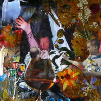 Collagen mit dem Titel "Dazed and Confused." von Phil Colisov, Original-Kunstwerk, Andere