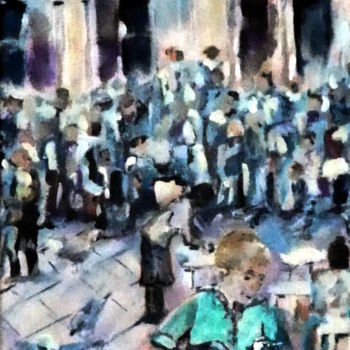 Malerei mit dem Titel "Markusplatz  Venedig" von Urs, Original-Kunstwerk, Acryl