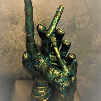 Sculpture intitulée "Digitale" par Catherine Lesueur (C.Lesueur), Œuvre d'art originale, Céramique