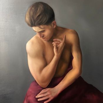 Painting titled "Prayer. Part 2" by Serge Serednitski, Original Artwork, Oil