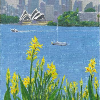 Peinture intitulée "Cremorne point gard…" par Jing Tian, Œuvre d'art originale, Aquarelle