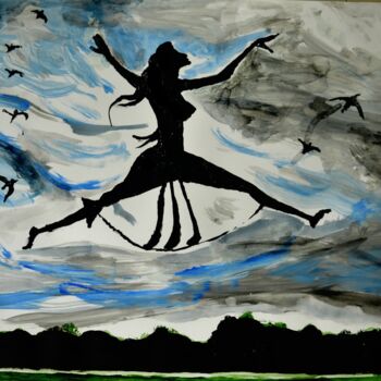 Peinture intitulée "JOY OF FREEDOM" par Yes, Œuvre d'art originale, Acrylique