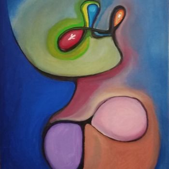 Peinture intitulée "Mirada" par Juan Luis Gandulfo, Œuvre d'art originale, Acrylique