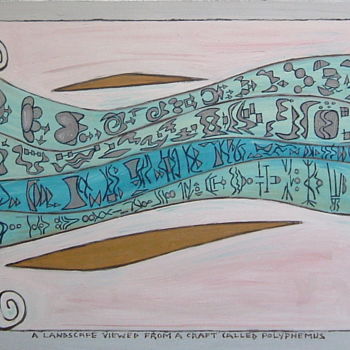 Malerei mit dem Titel "A Landscape Viewed…" von Gerald Shepherd F.F.P.S., Original-Kunstwerk, Öl
