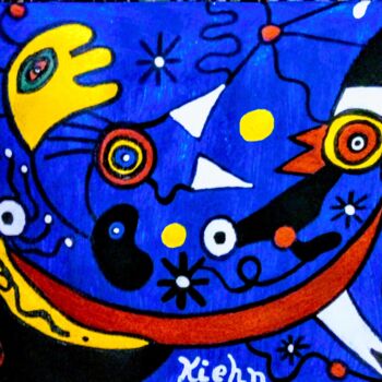 Painting titled "Carnival in Venice" by Georg Kiehn, Original Artwork, Acrylic