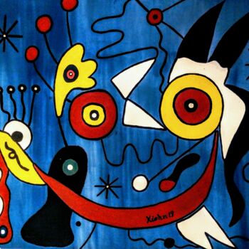 「Courtship Dance/ Da…」というタイトルの絵画 Georg Kiehnによって, オリジナルのアートワーク, アクリル