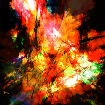 Digital Arts titled "Dragon's Revenge II" by Barry Farley Visual Arts, Original Artwork, Digital Painting