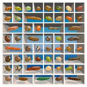 Arts numériques intitulée "Apesanteur" par Sylvie Dessert (Syl), Œuvre d'art originale, Travail numérique 2D