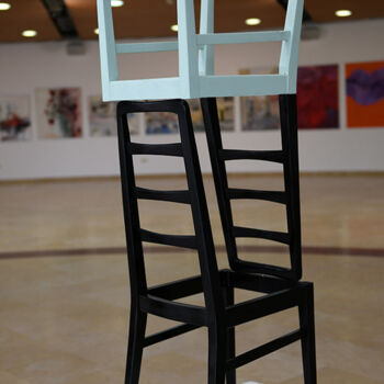 Sculpture intitulée "Equilibrium" par Moti Bazak, Œuvre d'art originale