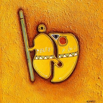 Pintura titulada "temps perdu" por Mohammed El Frayji, Obra de arte original