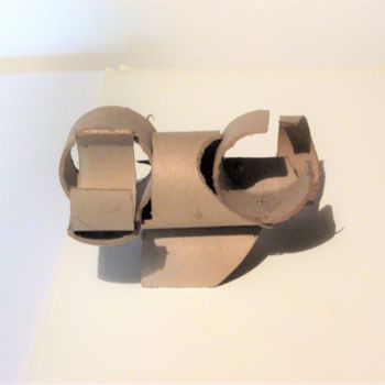 Γλυπτική με τίτλο "Sculpture abstraite…" από Servin, Αυθεντικά έργα τέχνης, Χαρτόνι