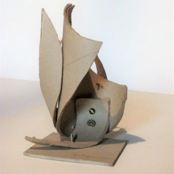 Sculpture intitulée "Sculpture abstraite…" par Servin, Œuvre d'art originale, Carton