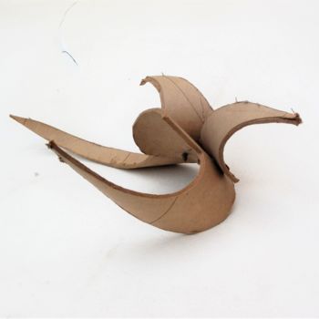 Sculpture intitulée "Sculpture abstraite…" par Servin, Œuvre d'art originale, Carton