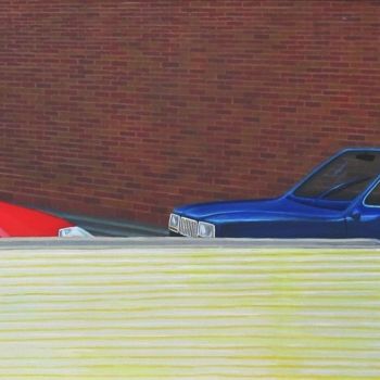 Malerei mit dem Titel "Parking AnnAebor" von Sebastian Olivier Burckhardt, Original-Kunstwerk, Acryl