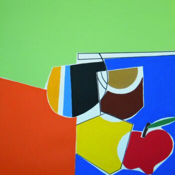 Painting titled "Natiurmortas" by Gabriele Donelli, Original Artwork, Acrylic