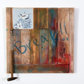 Collages intitulée "Break it, make it c…" par Moti Bazak, Œuvre d'art originale, Autre