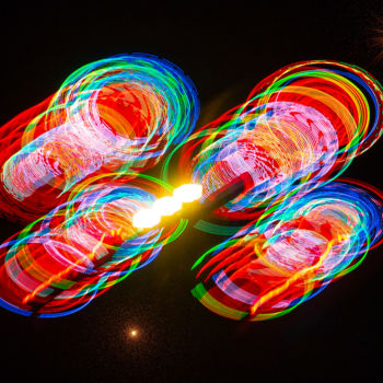 Arts numériques intitulée "VOYAGE INTERSTELLAI…" par Blaise Lavenex, Œuvre d'art originale, Light Painting