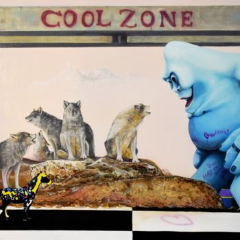 Painting titled "Cool Zone" by Kirk Shiflett, Original Artwork, Oil
