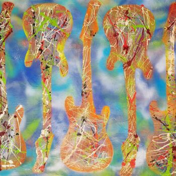 Peinture intitulée "N° 54 Répétition" par Isa-L, Œuvre d'art originale, Acrylique Monté sur Châssis en bois