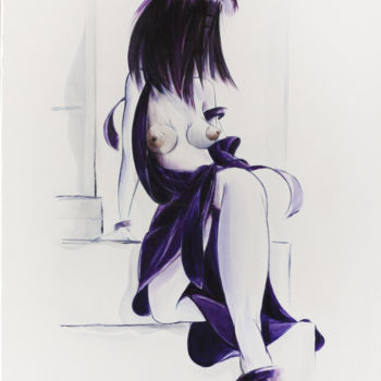 Painting titled "Instant N°19" by Stef'Création, Original Artwork, Acrylic