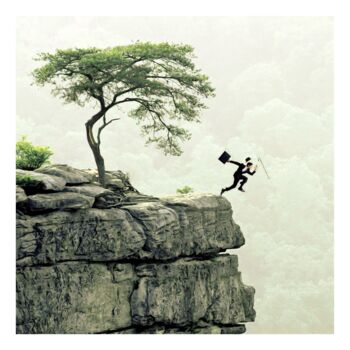 Digitale Kunst mit dem Titel "YES I CAN" von Jean-Marie Gitard, Original-Kunstwerk, Digitale Collage