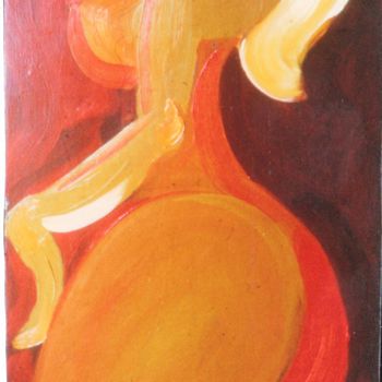 Peinture intitulée "Blonde callipyge" par Servin, Œuvre d'art originale, Huile