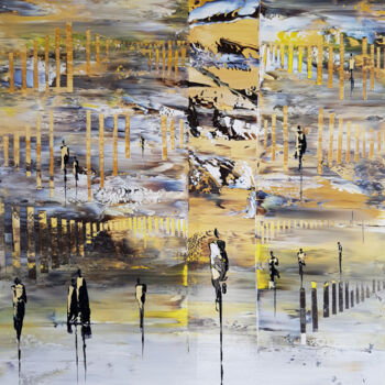 绘画 标题为“BURNING LANDSCAPES” 由Jean-Humbert Savoldelli, 原创艺术品, 丙烯