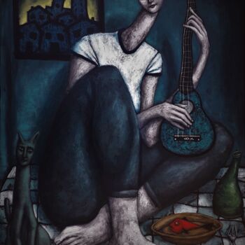 Painting titled "Dernière sommation-…" by Nicolas Monjo, Original Artwork