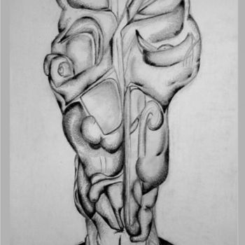 Tekening getiteld "strange sadness" door Madalina Bita, Origineel Kunstwerk