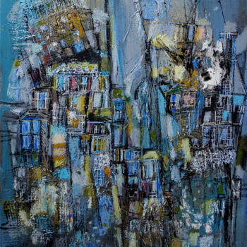 Peinture intitulée "Destinataires" par Muriel Cayet, Œuvre d'art originale, Acrylique