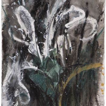 Schilderij getiteld "Mariposas" door Baruj Salinas, Origineel Kunstwerk, Gouache