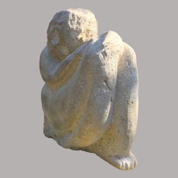 Sculpture intitulée "Clotho" par Martine Magritte, Œuvre d'art originale, Pierre