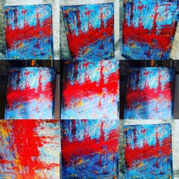 Painting titled "Introspezione di sg…" by Floriana Vittani, Original Artwork, Acrylic