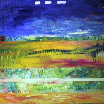 Peinture intitulée "La vie suspendue, T…" par Briga, Œuvre d'art originale, Acrylique