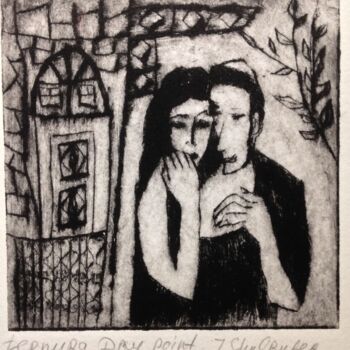 Printmaking titled "ternura" by Janna Shulrufer, Original Artwork, Etching