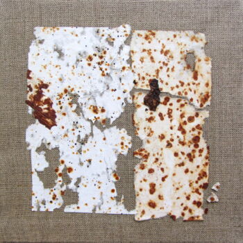 Collages intitulée "MT n°59" par Anne-Marie Mary, Œuvre d'art originale, Collages Monté sur Châssis en bois