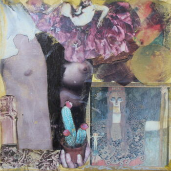 Collages titled "Athéna" by Nathalia Chipilova, Original Artwork, Paper