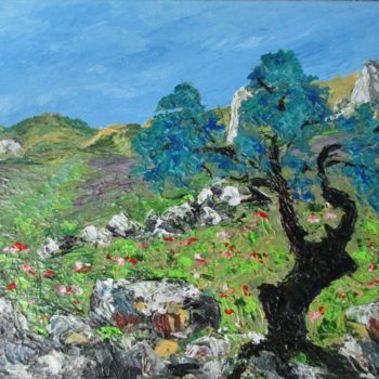 Peinture intitulée "UN ETE EN PROVENCE…" par Nicodi, Œuvre d'art originale, Acrylique