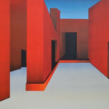 绘画 标题为“10-nuances-de-rouge” 由Jean Pierre Tachon, 原创艺术品, 丙烯
