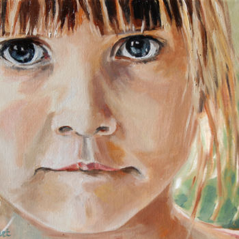Painting titled "le doute 2" by Pascal Brachet, Original Artwork, Oil