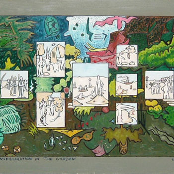Malerei mit dem Titel "Transfiguration In…" von Gerald Shepherd F.F.P.S., Original-Kunstwerk, Öl