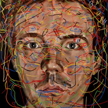 Painting titled "Théorie des observa…" by Xp, Original Artwork, Acrylic