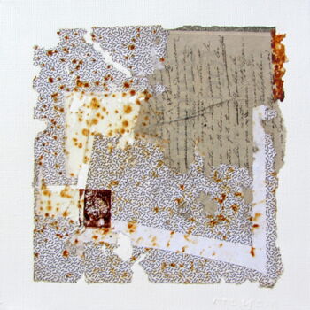 Peinture intitulée "MT n°61" par Anne-Marie Mary, Œuvre d'art originale, Collages Monté sur Châssis en bois