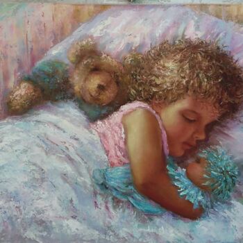 "Sweet dreams / Слад…" başlıklı Tablo Alla Tatarinova tarafından, Orijinal sanat, Petrol