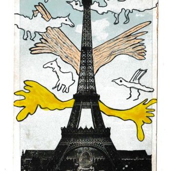 Painting titled "Art singulier. Figu…" by Véronique Lestoquoy (neko92vl), Original Artwork, Marker